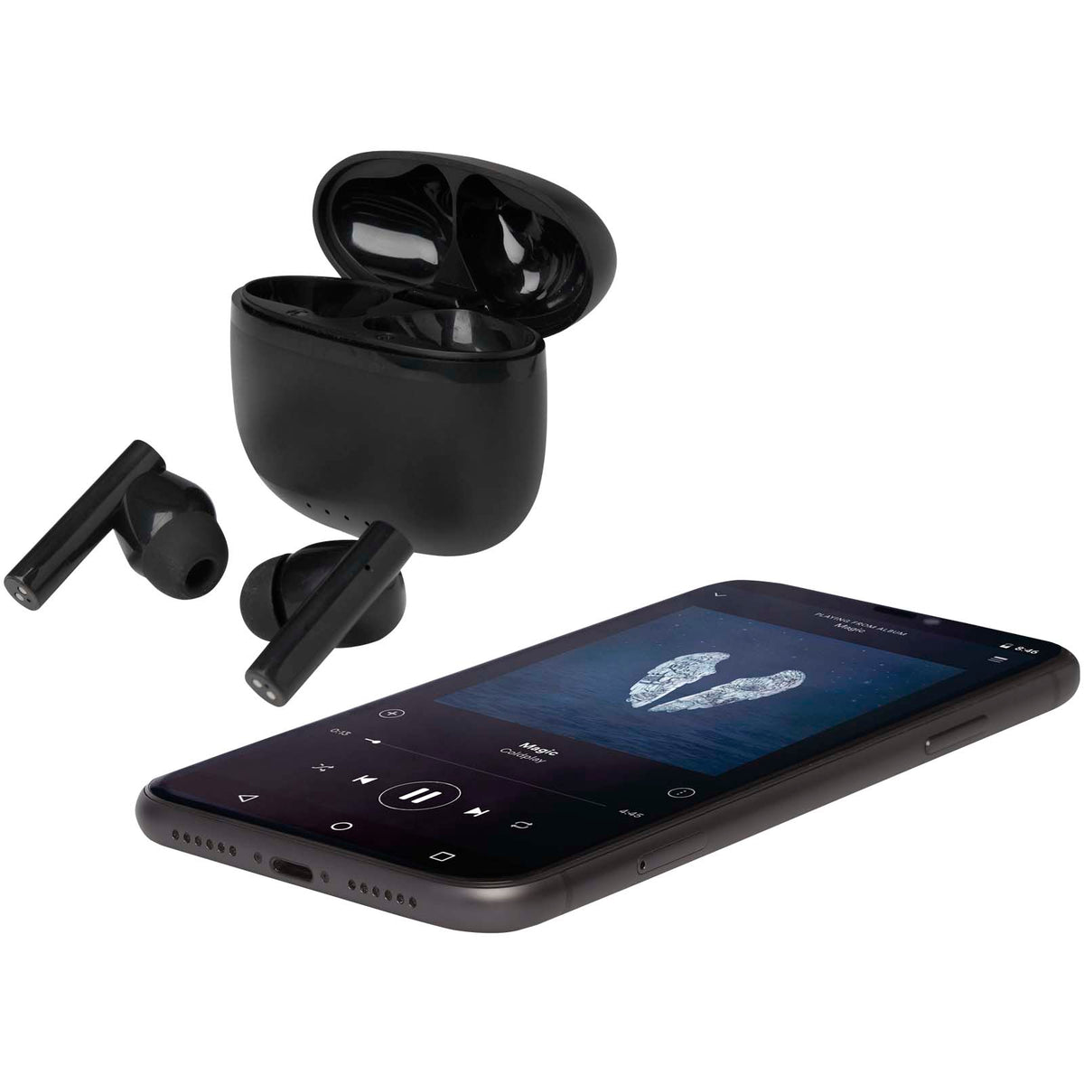 Alterf True Wireless Bluetooth®-öronsnäckor av återvunnen plast med öronproppar av silikon