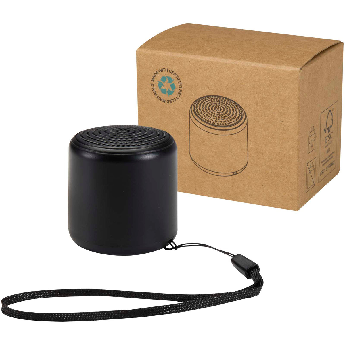 Velkis trådlös Bluetooth-högtalare på 3 W av återvunnen plast