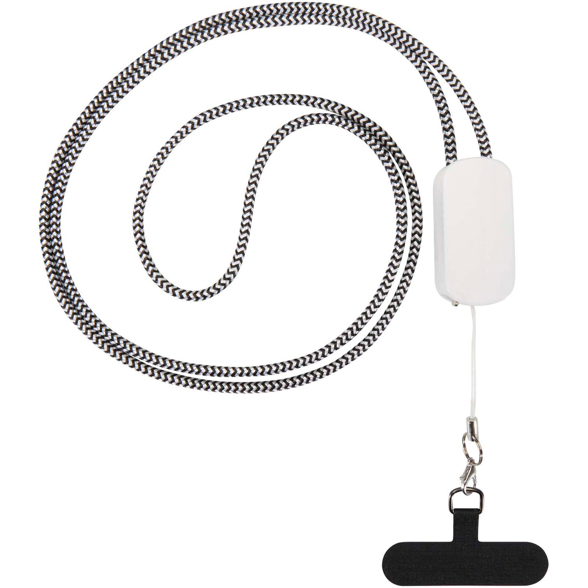 Anser logoband för smartphone av återvunnen plast med inbyggd 5-i-1-kabel på 27 W