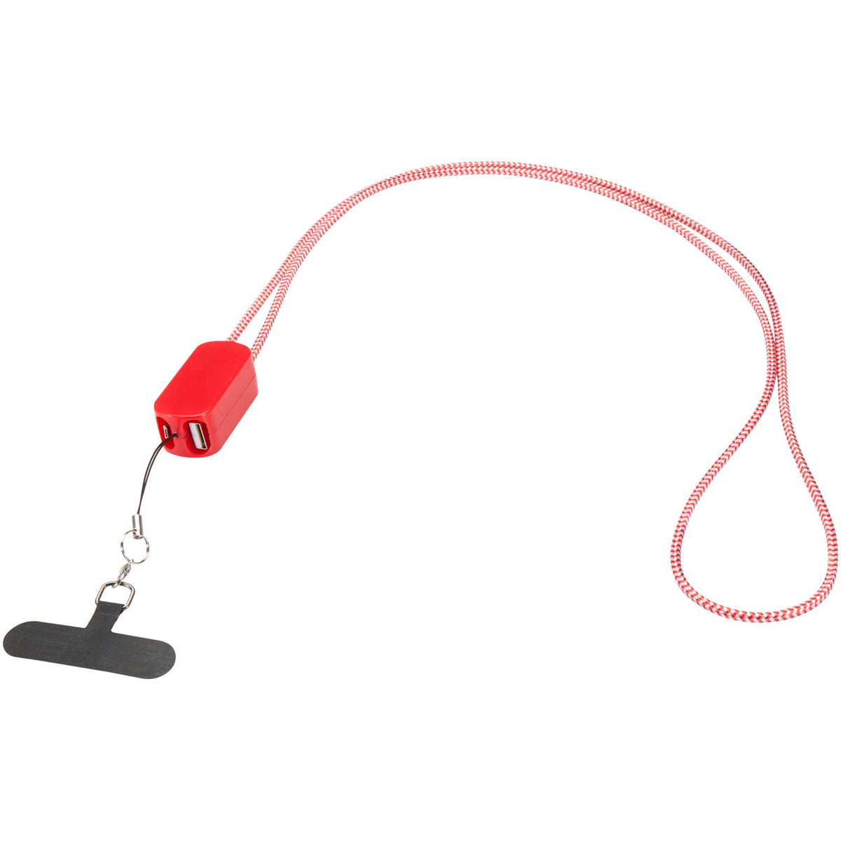 Anser logoband för smartphone av återvunnen plast med inbyggd 5-i-1-kabel på 27 W