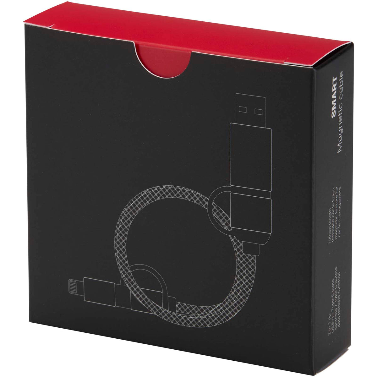 SMART 65 W 100 cm magnetisk 4-i-1-laddningskabel i RCS-återvunna material