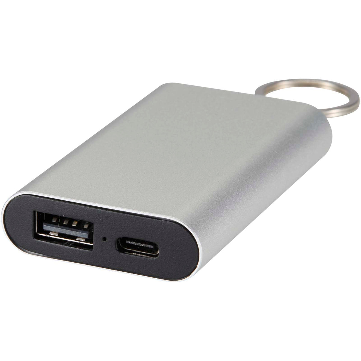 Arcturus 2 000 mAh powerbank i återvunnet aluminium med nyckelring