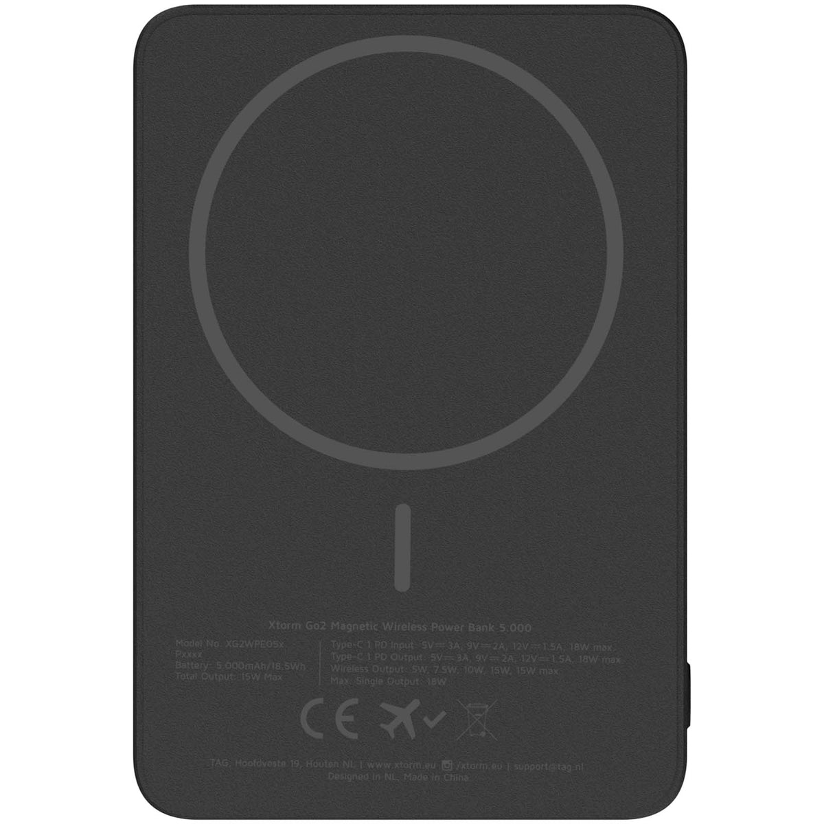 Xtorm Go2 trådlös powerbank på 15 W, 5 000 mAh