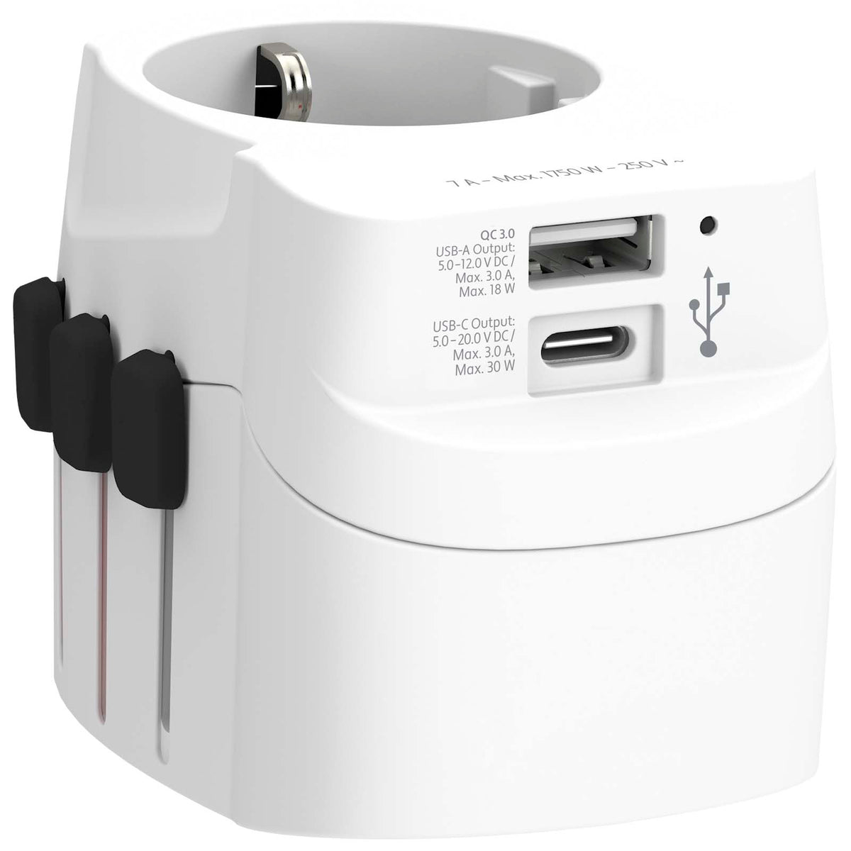 SKROSS® PRO Light USB AC30PD världsadapter