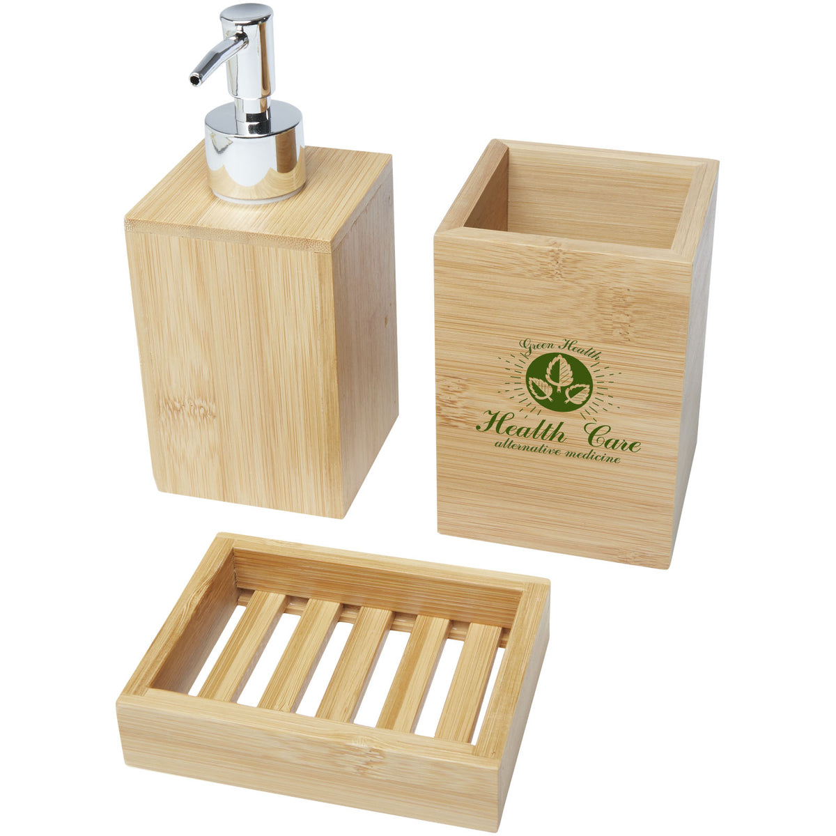 Hedon tre-delat badrumsset i bambu