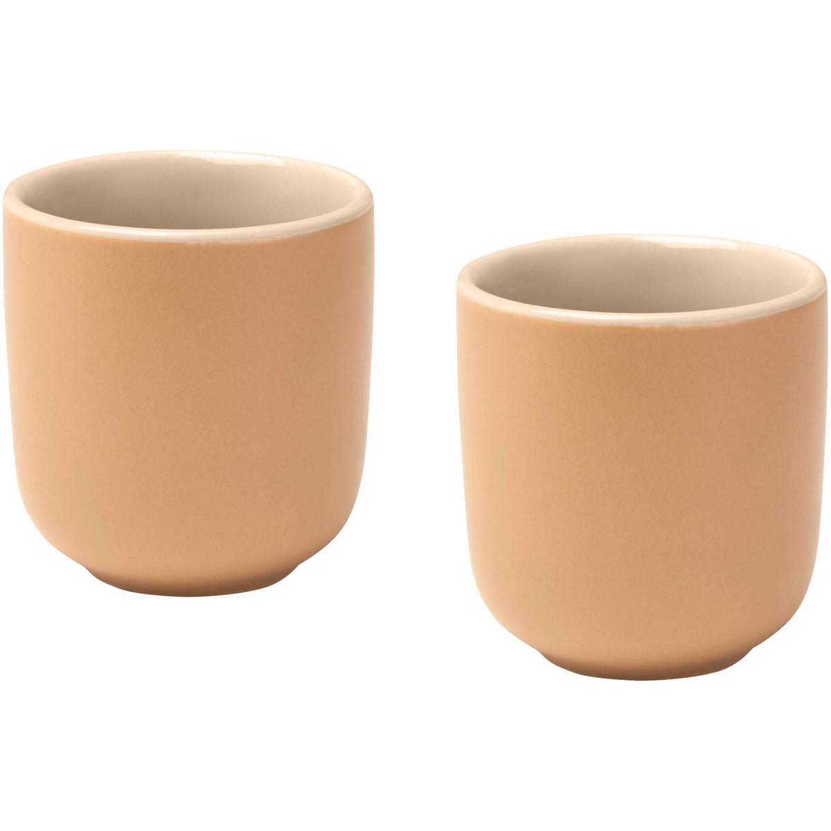 Male 90 ml espressokoppar av keramik – set om två med matt finish