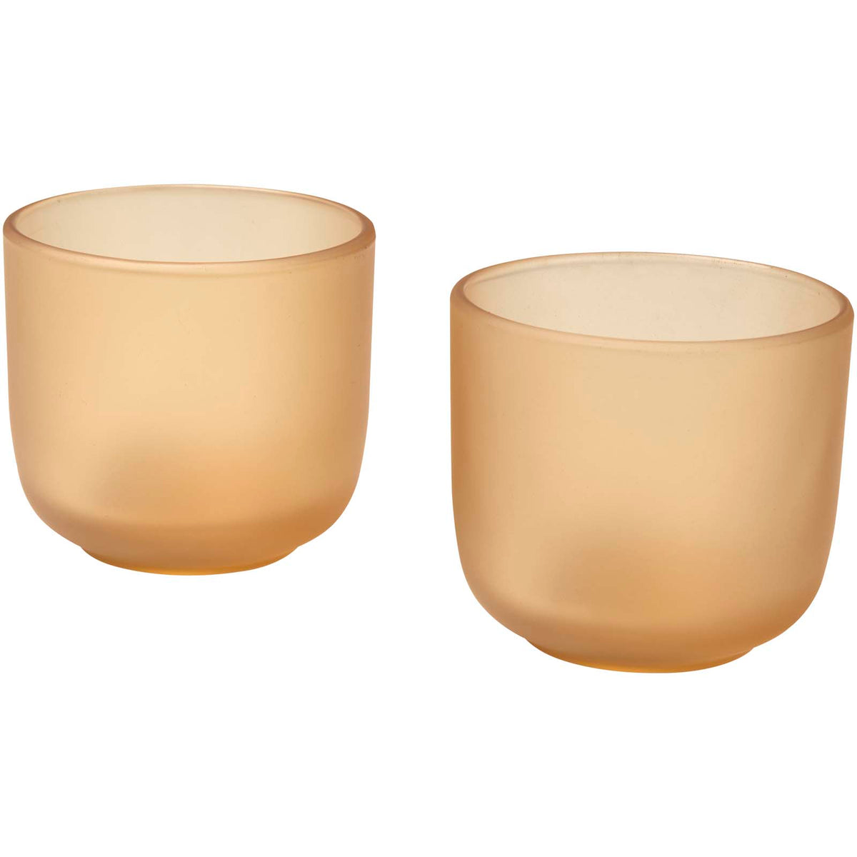 Male 200 ml glasmuggar – set om två med matt finish