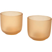Male 200 ml glasmuggar – set om två med matt finish