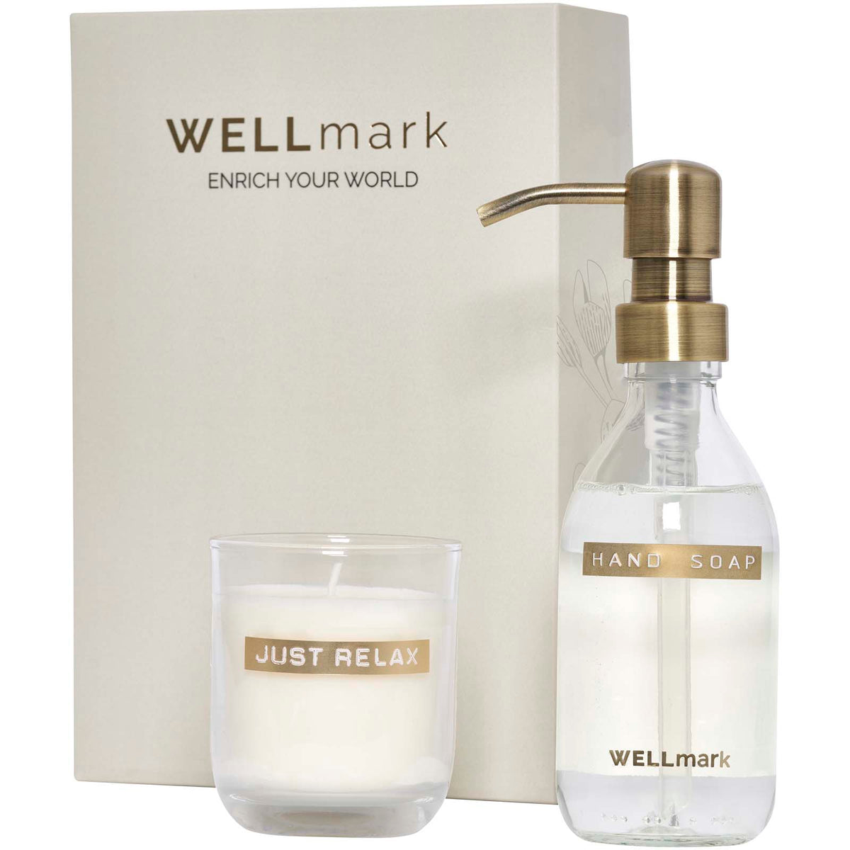 Wellmark Discovery 250 ml dispenser för handtvål och 150 g doftljus