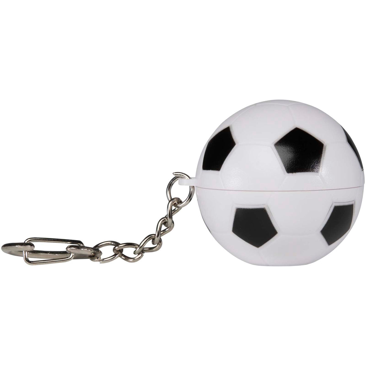 Rami fotbollsformat läppbalsam med vanilj och SPF 15 med nyckelring