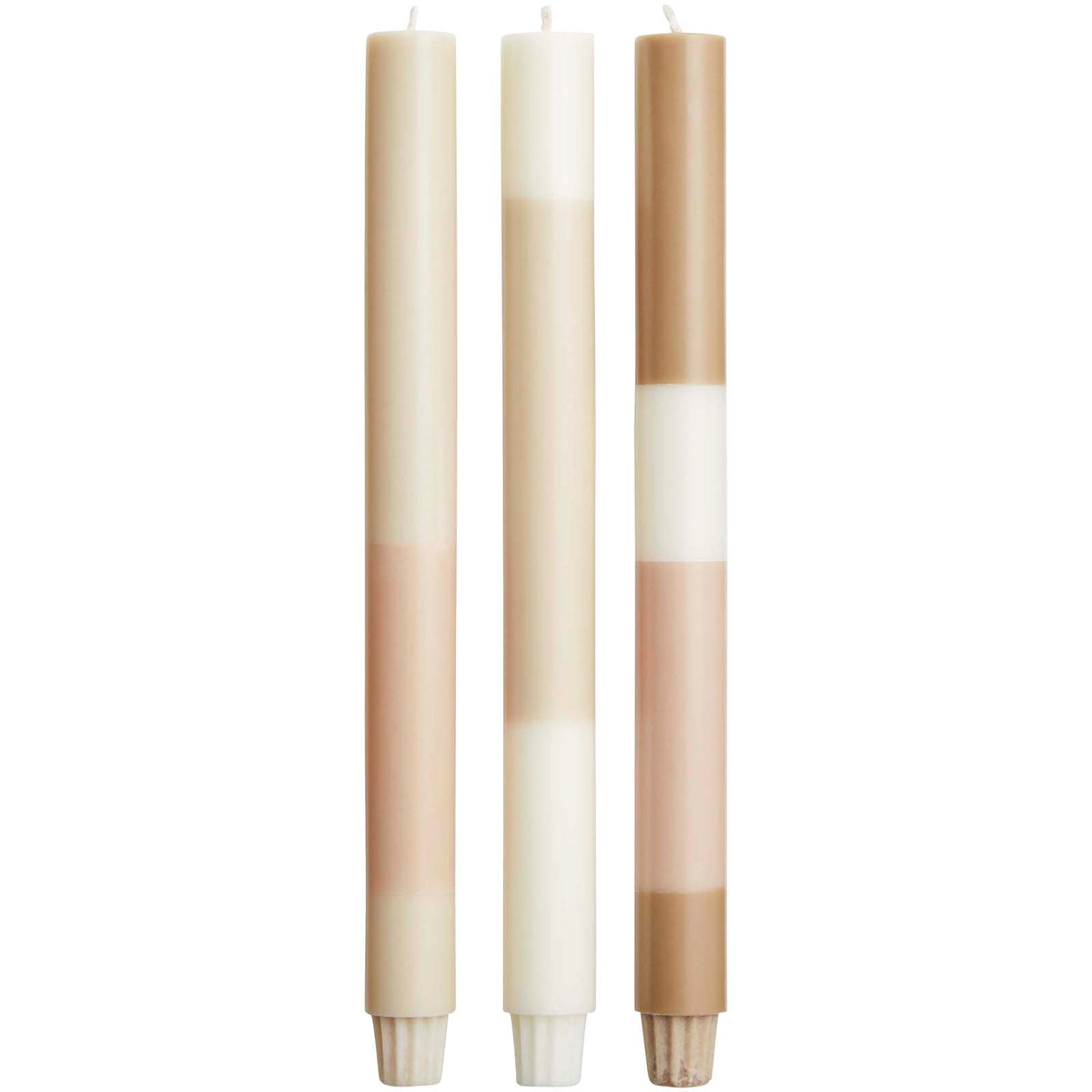Originalhome skiktade kalkstensljus – set om 3