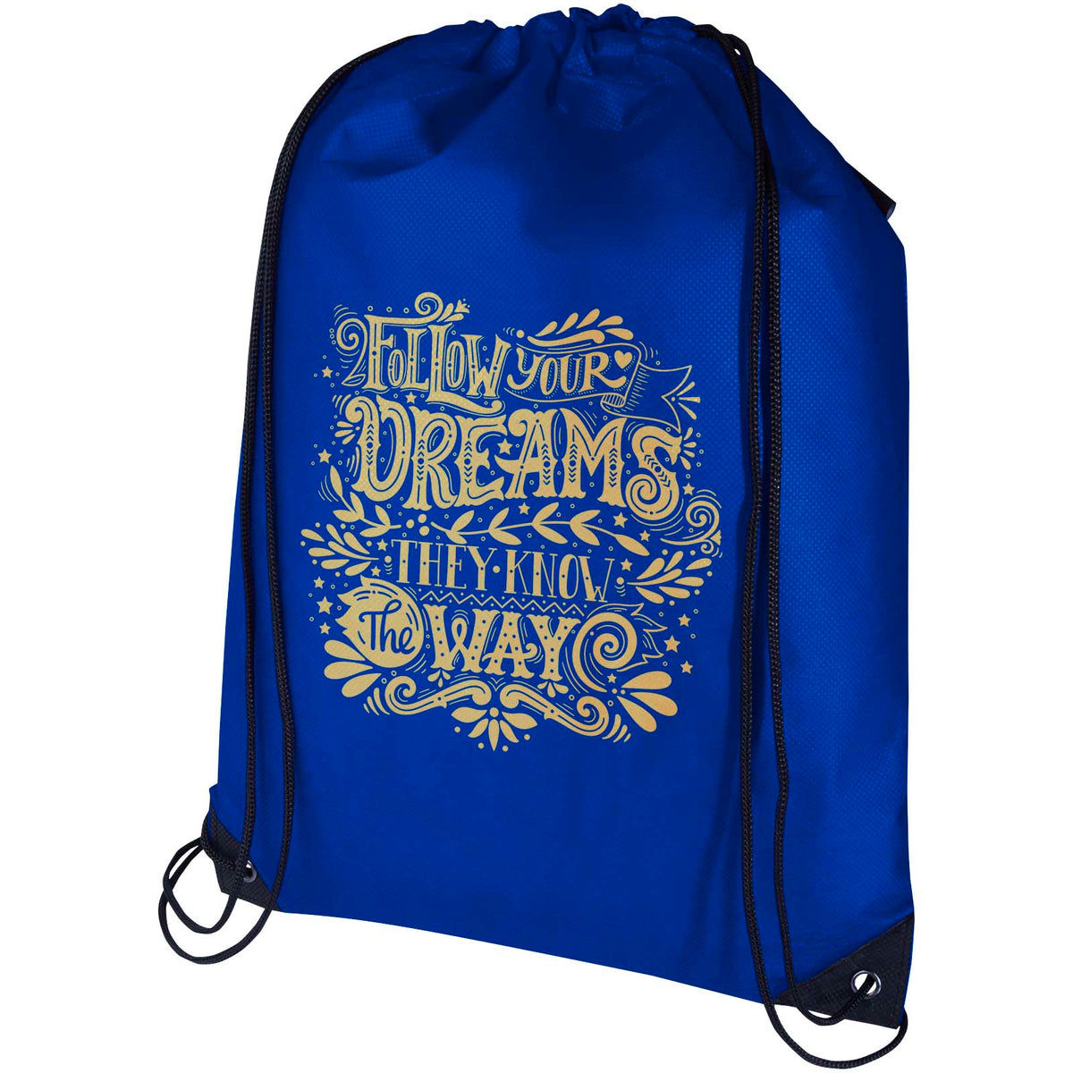 Evergreen gympapåse i Non Woven av GRS-återvunnet material, 5L