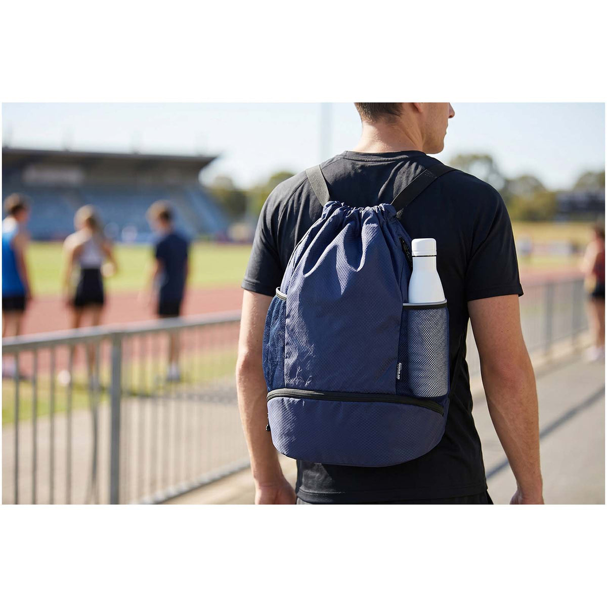 Varyon sportväska med dragsko och bottenfack av GRS-återvunnet material 18 l