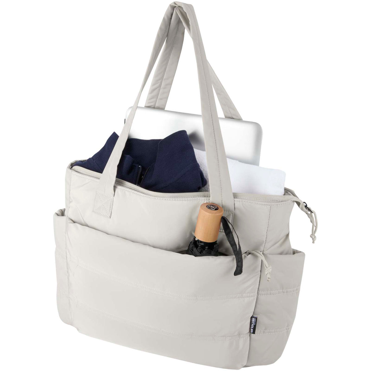 Puffer 15,6" laptoptote av återvunnen GRS, 18 l