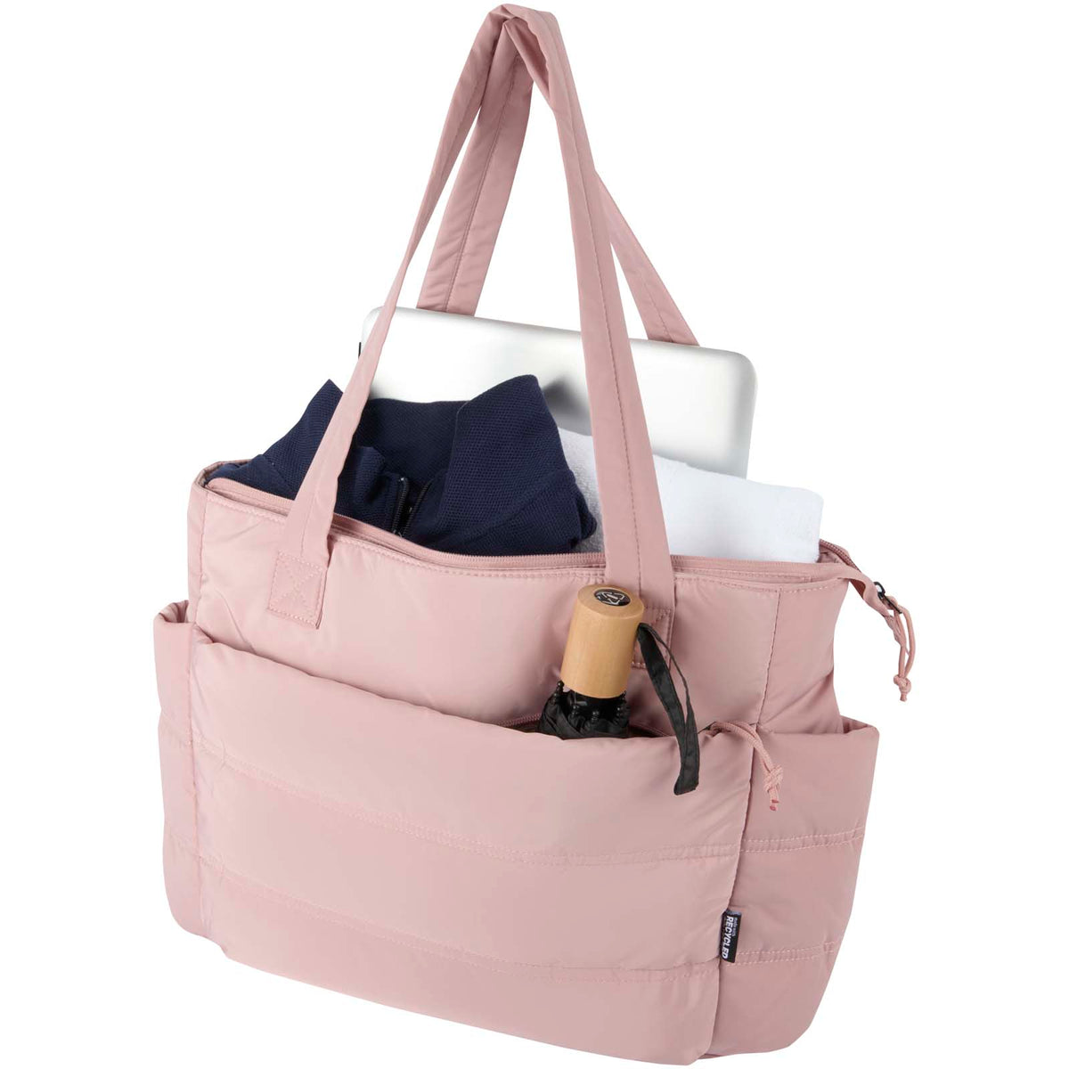 Puffer 15,6" laptoptote av återvunnen GRS, 18 l