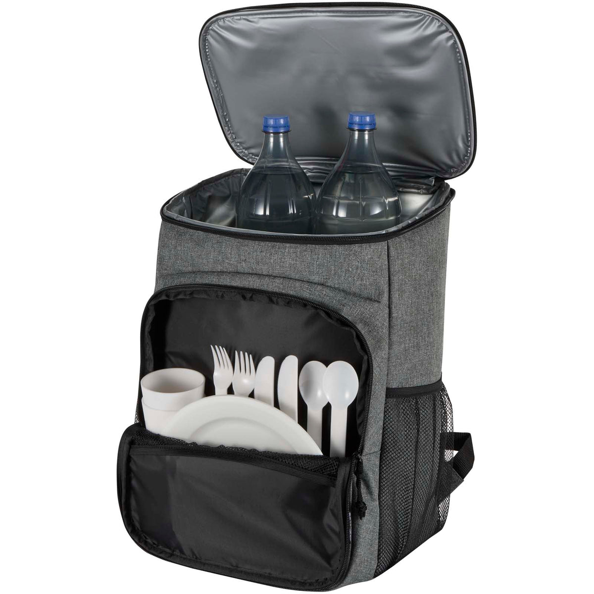 Tundra picknick kylryggsäck av återvunnen GRS med serveringsset, 20 l
