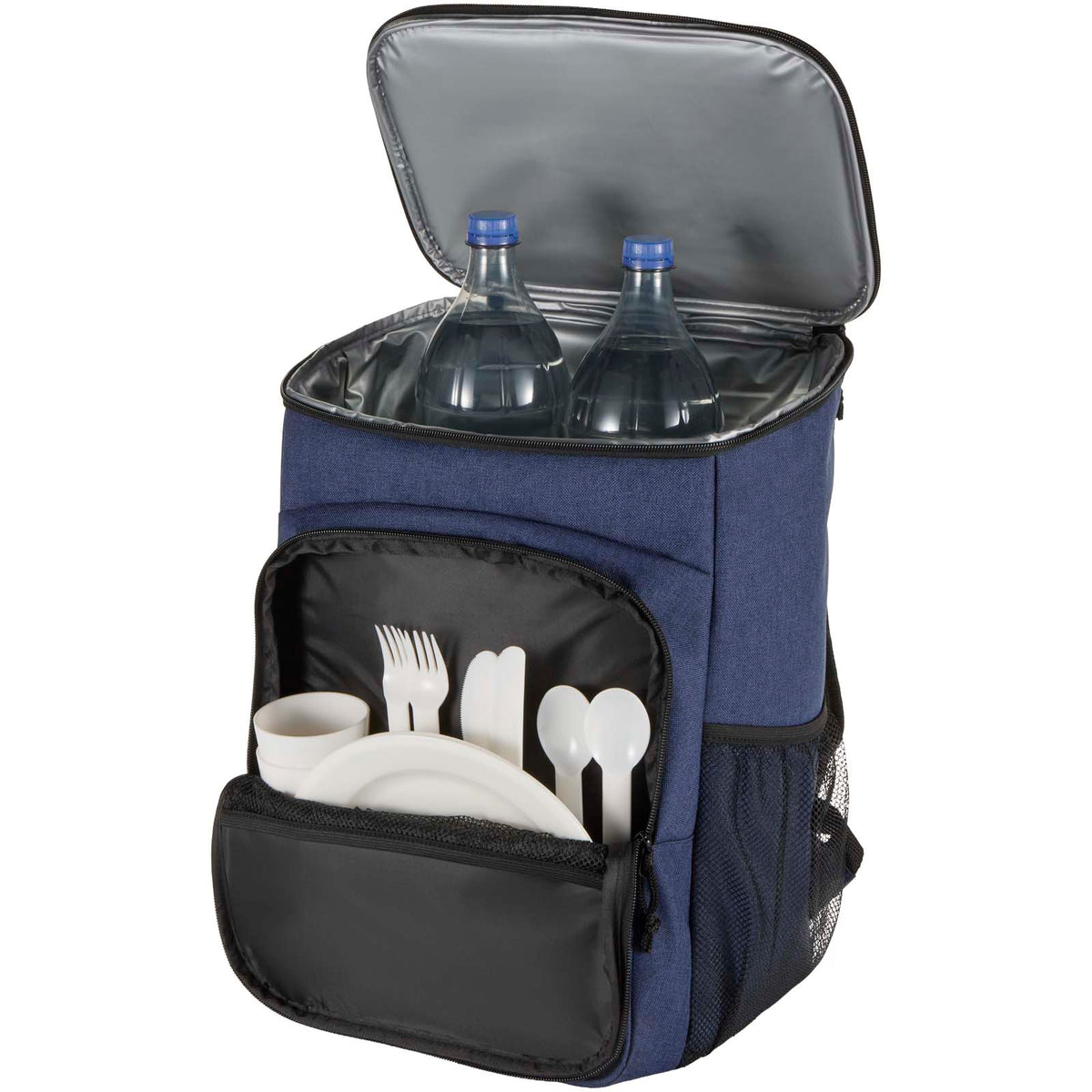 Tundra picknick kylryggsäck av återvunnen GRS med serveringsset, 20 l