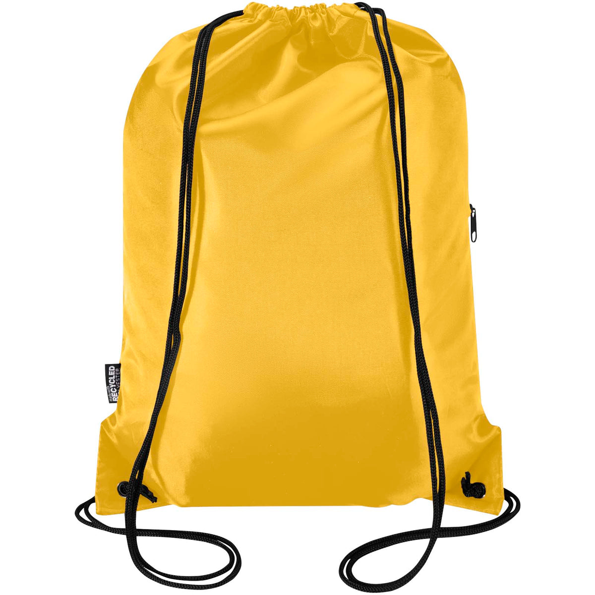 Oriole RPET-gympapåse med dragsko och framficka med dragkedja 5 liter