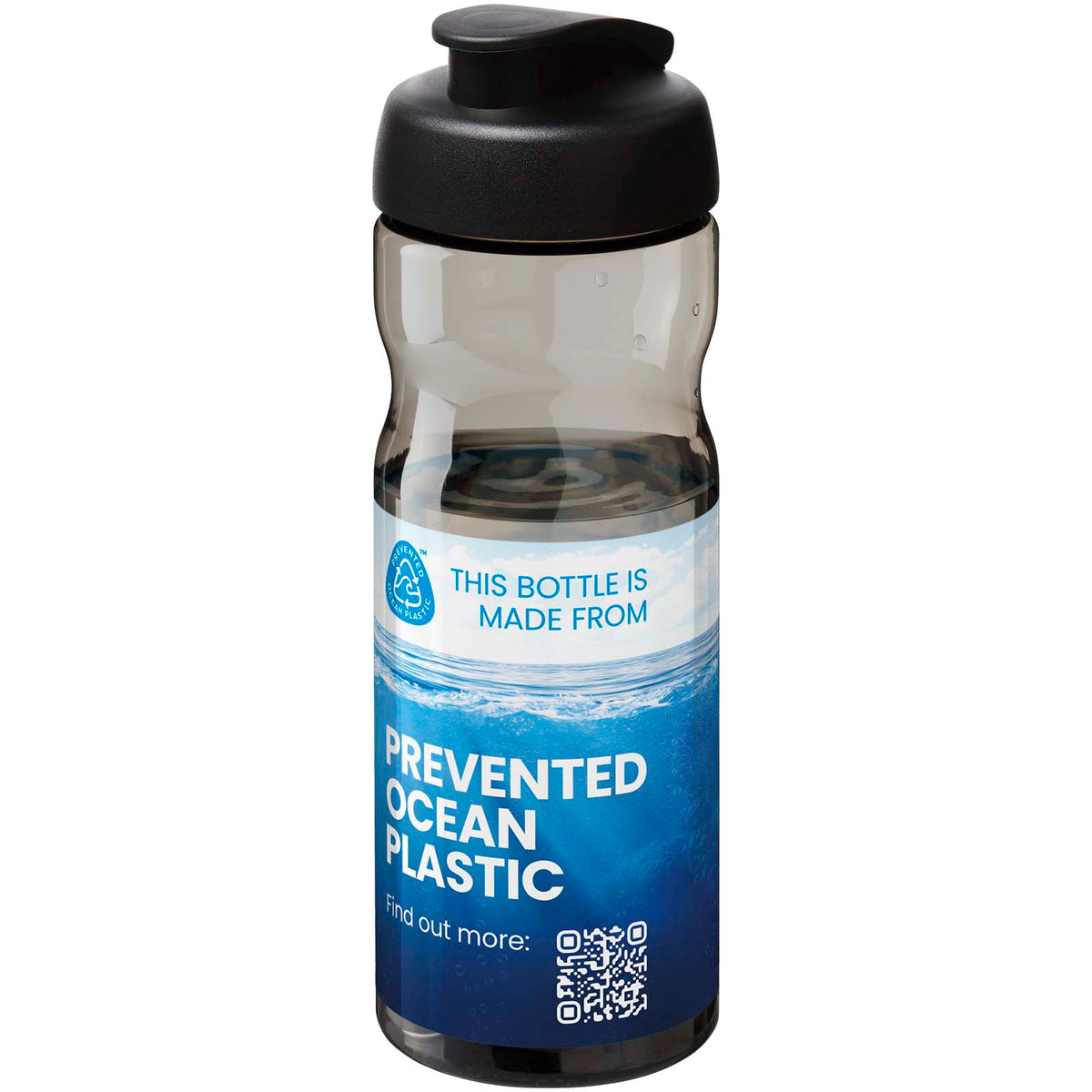 H2O Active® Eco POP Base 650 ml sportflaska med uppfällbart lock