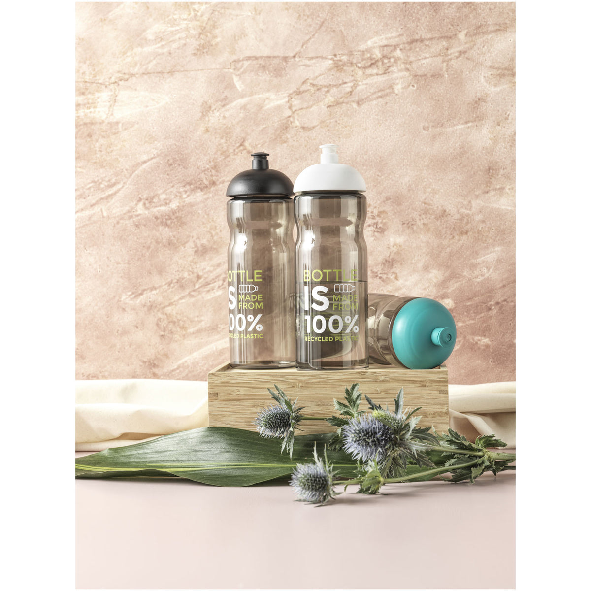 H2O Active® Eco Base 650 ml sportflaska med kupollock