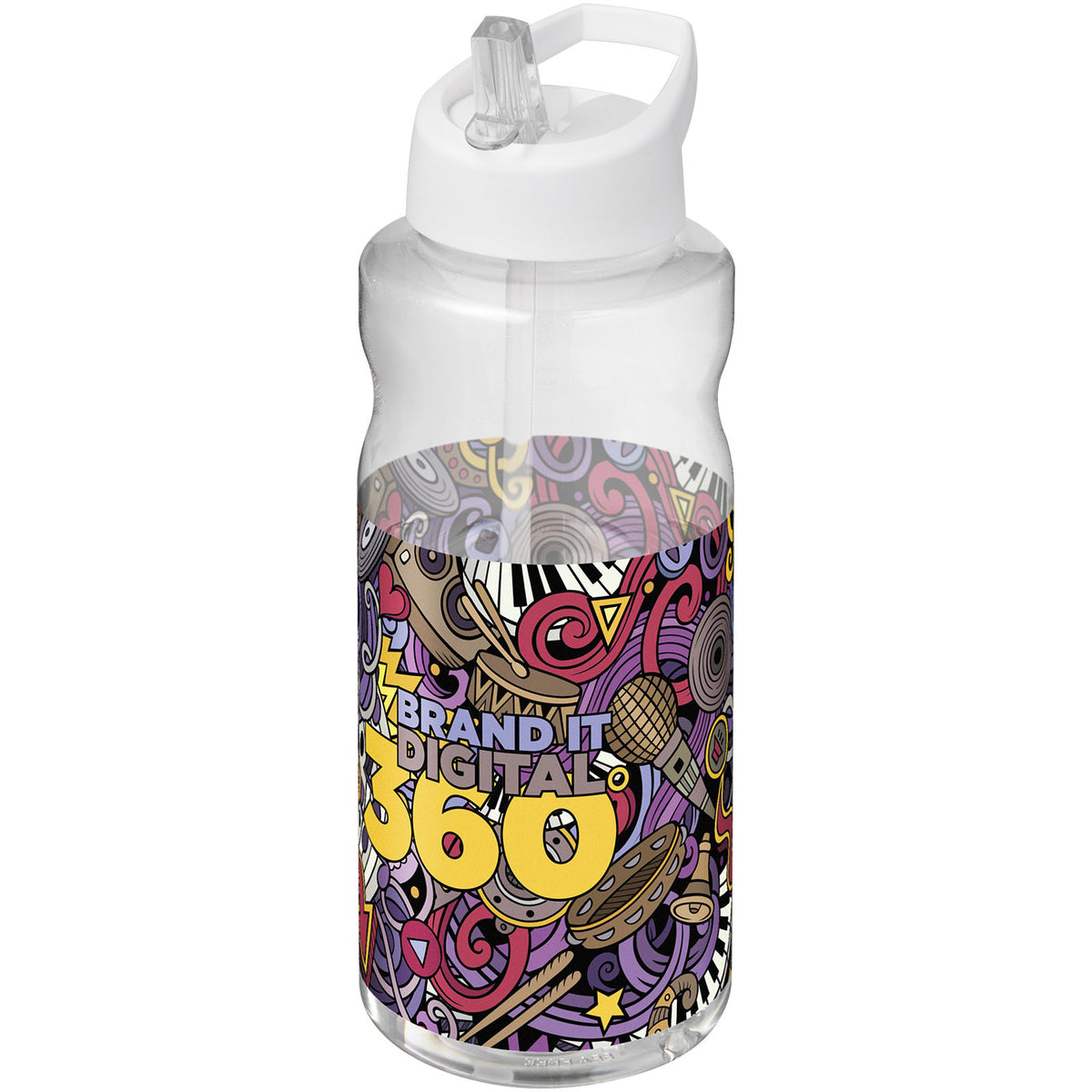 H2O Active® Big Base 1-liters sportflaska med piplock