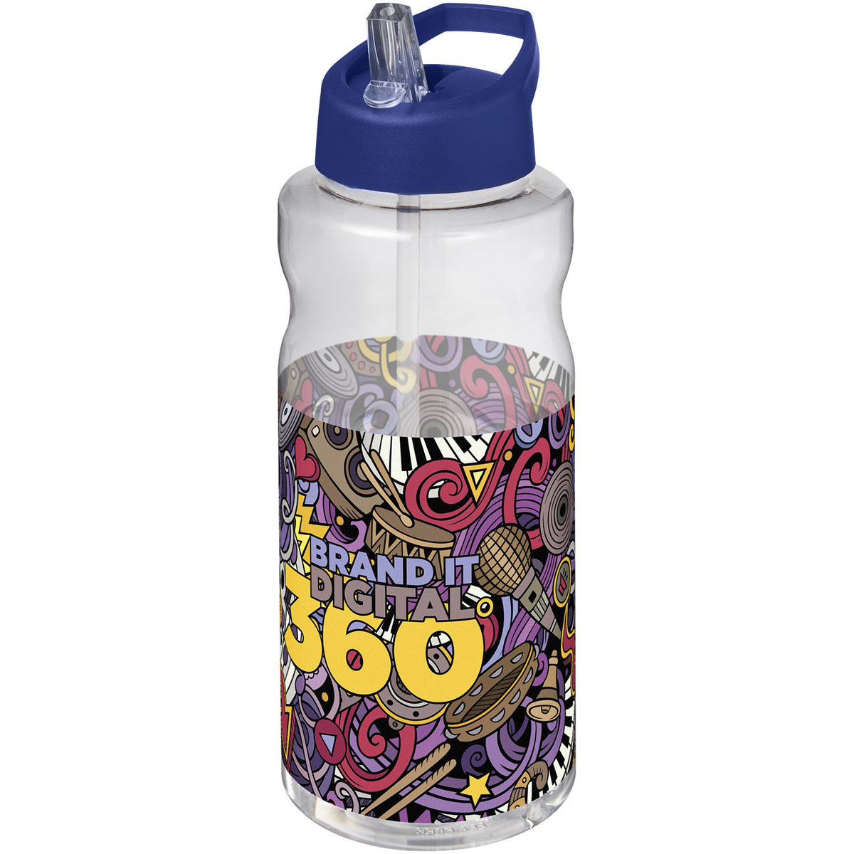 H2O Active® Big Base 1-liters sportflaska med piplock