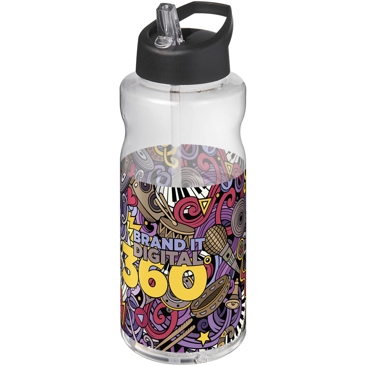 H2O Active® Big Base 1-liters sportflaska med piplock