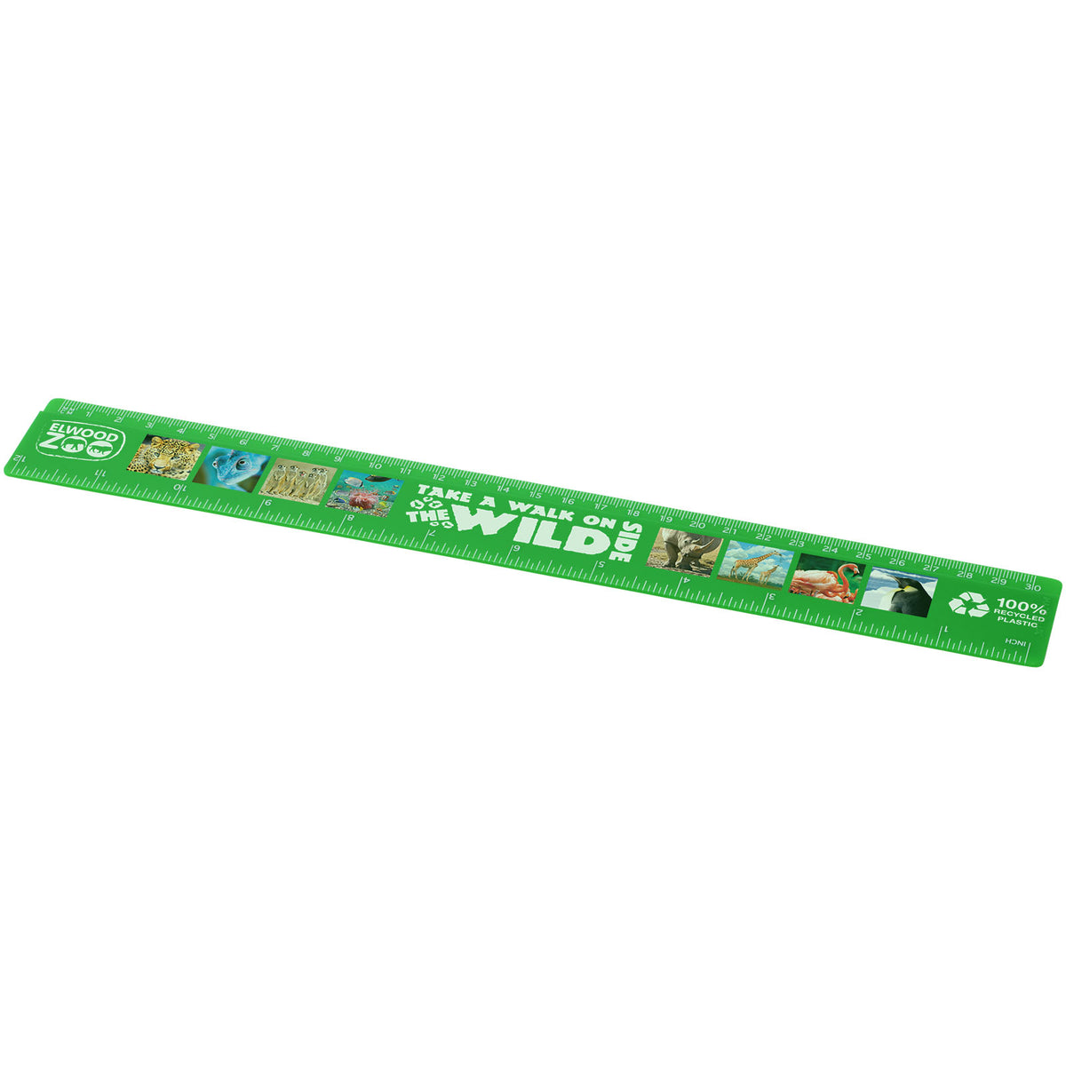 Refari 30 cm linjal av återvunnen plast