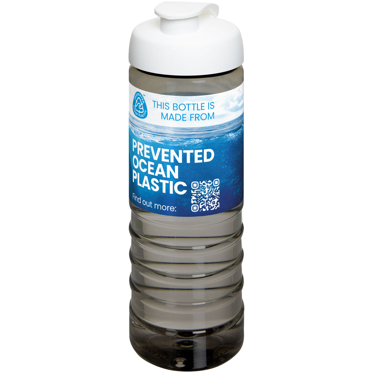 H2O Active® Eco Treble 750 ml sportflaska med uppfällbart lock