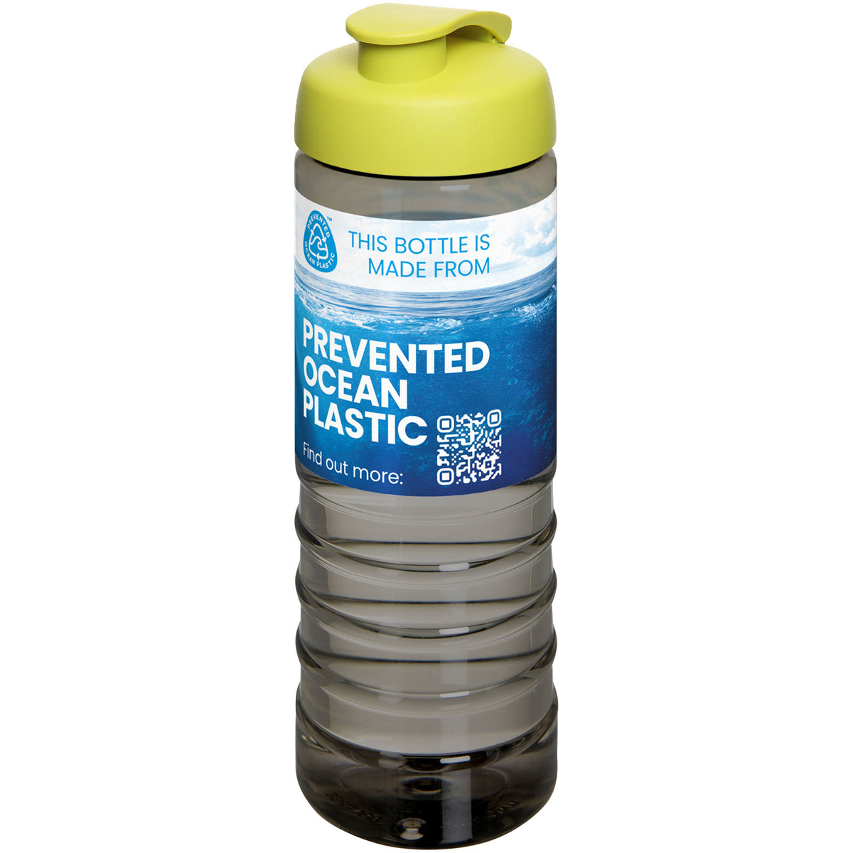 H2O Active® Eco Treble 750 ml sportflaska med uppfällbart lock
