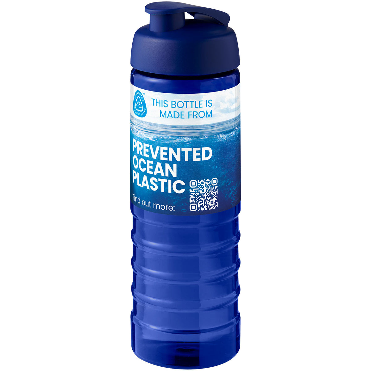 H2O Active® Eco Treble 750 ml sportflaska med uppfällbart lock
