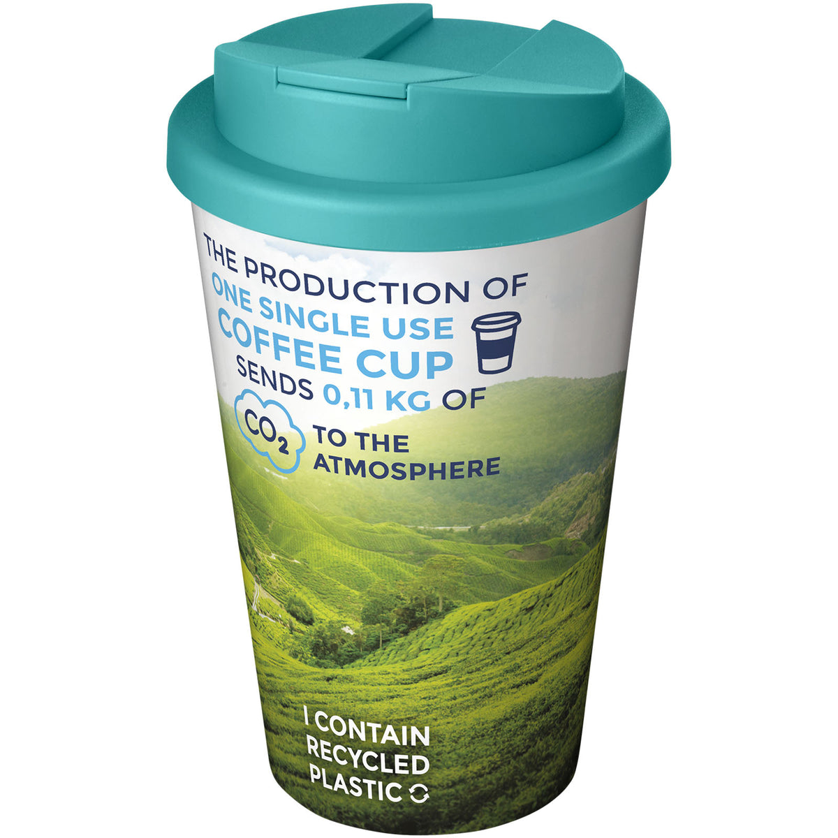 Brite-Americano® 350 ml mugg med spillsäkert lock