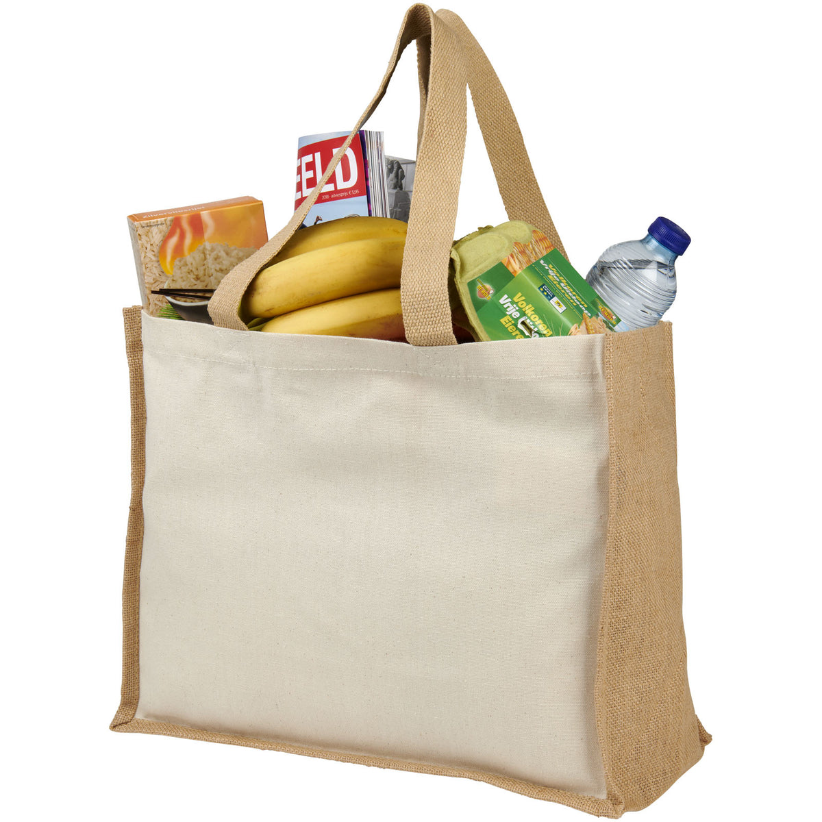 Varai 320 g/m² shoppingväska av kanvas och jute 23L