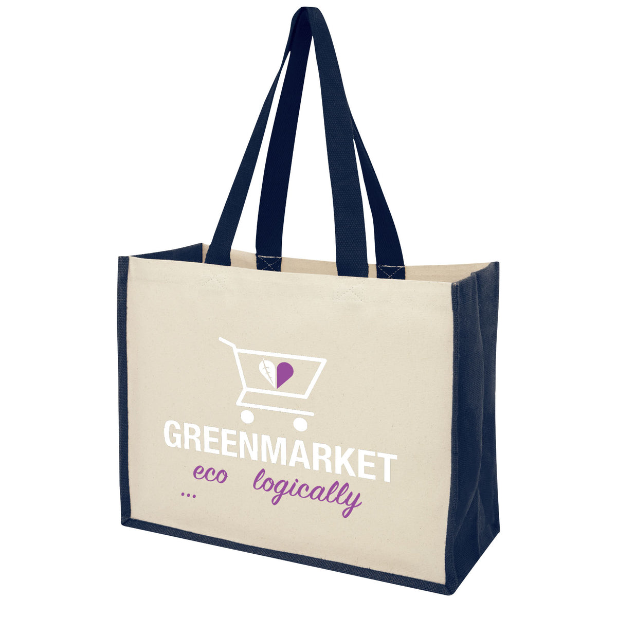 Varai 320 g/m² shoppingväska av kanvas och jute 23L
