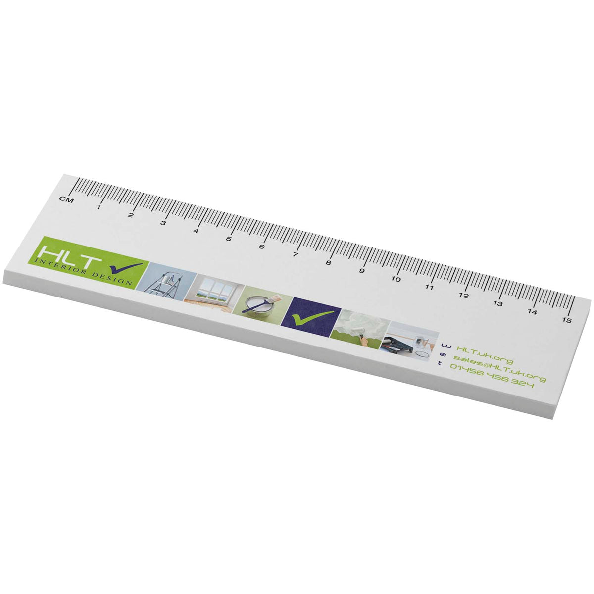 Sticky-Mate® klisterlappar med tryckt 15 cm linjal av återvunnet material