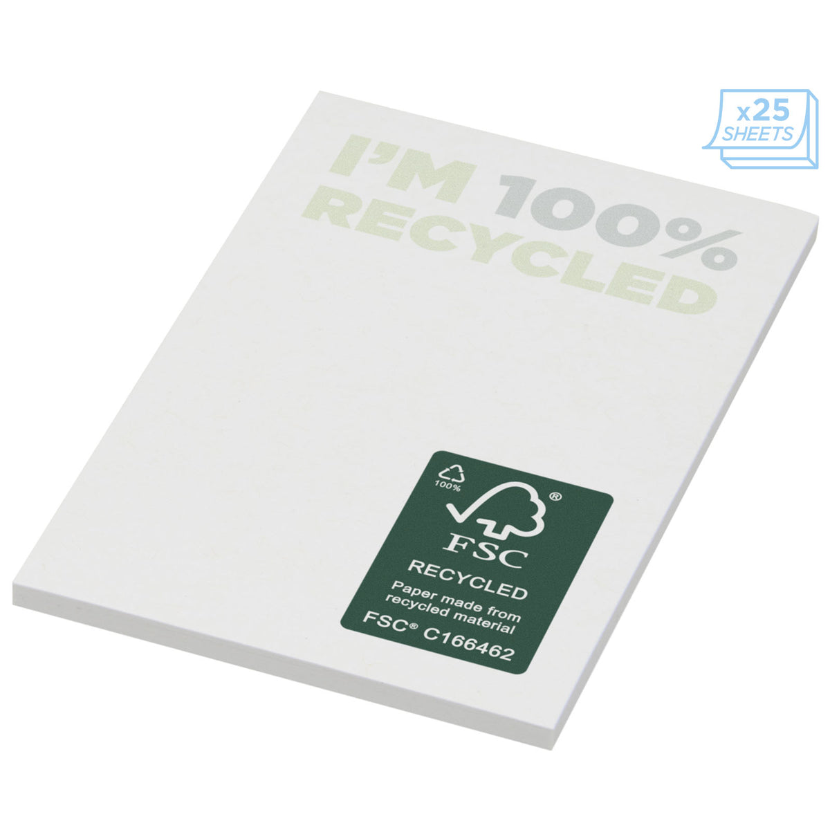 Sticky-Mate® klisterlappar av återvunnet papper 50 x 75 mm