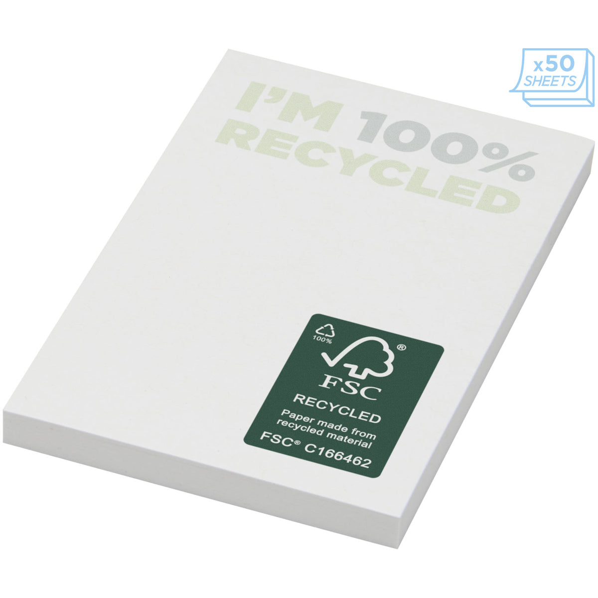 Sticky-Mate® klisterlappar av återvunnet papper 50 x 75 mm