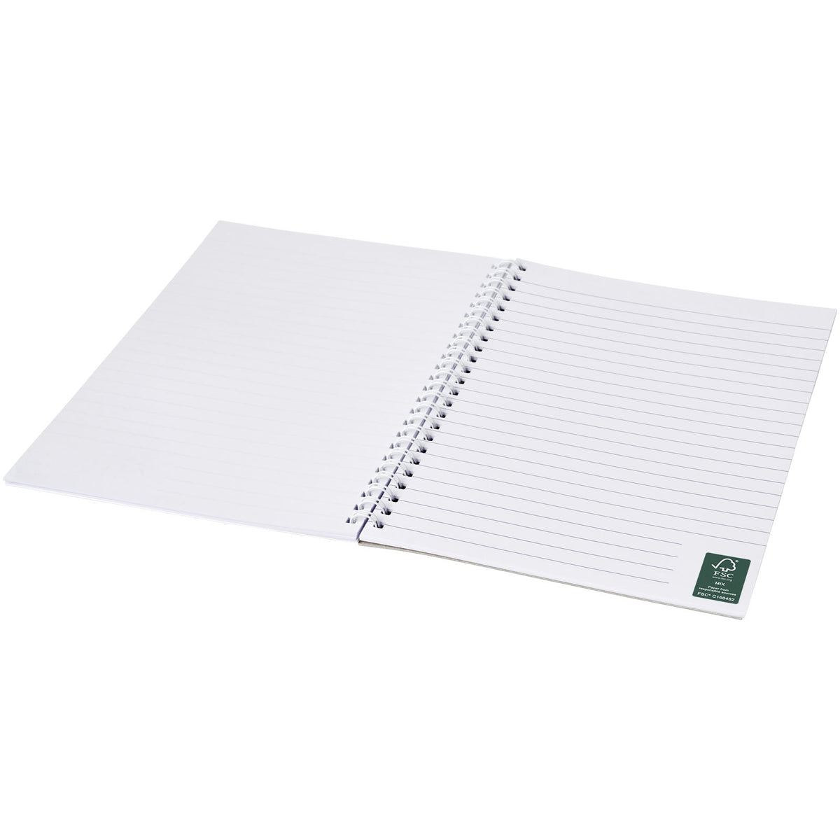 Desk-Mate® spiralbunden A5-anteckningsbok med tryckt baksida