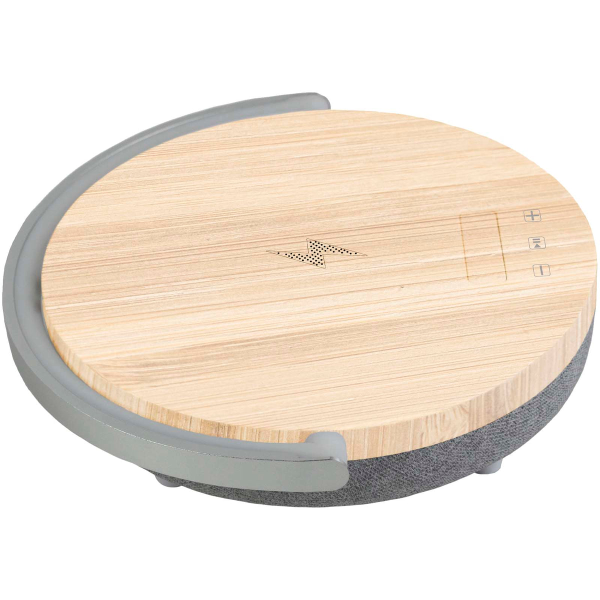 Prixton 4-i-1 Bluetooth®-högtalare på 10 W med LED-lampa och trådlös laddningsbas