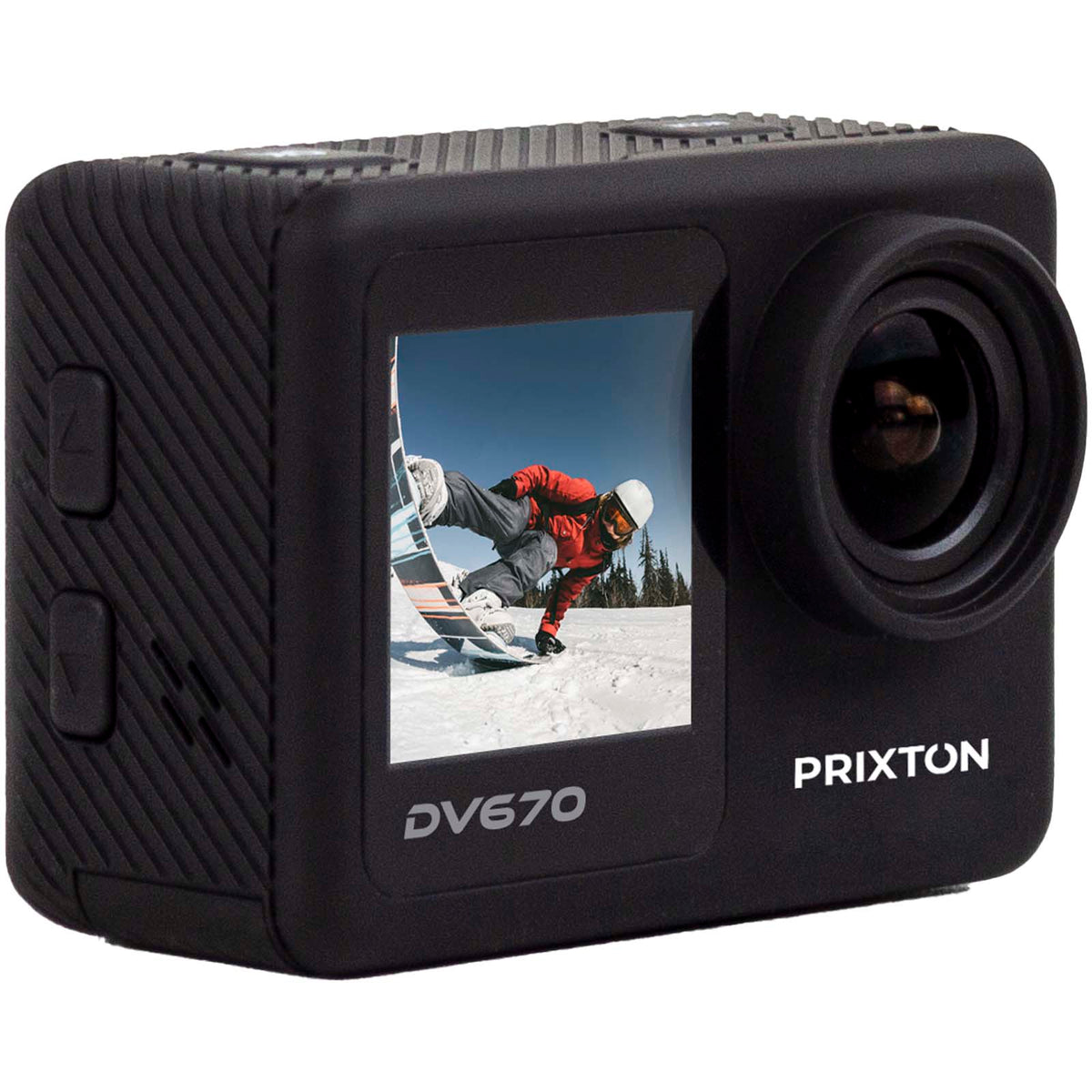 Prixton DV670 4K actionkamera med dubbel skärm