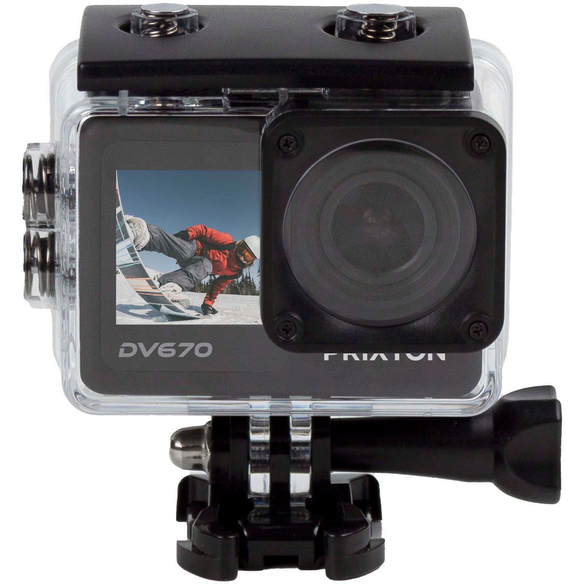 Prixton DV670 4K actionkamera med dubbel skärm