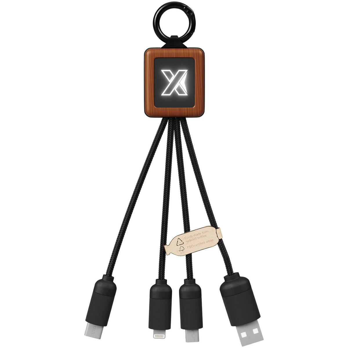 SCX.design C19 20 W lättanvänd kabel i trä