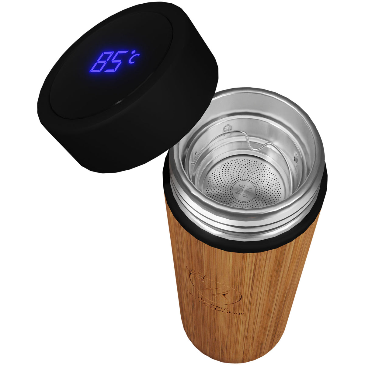 SCX.design D11 500 ml smart flaska i bambu