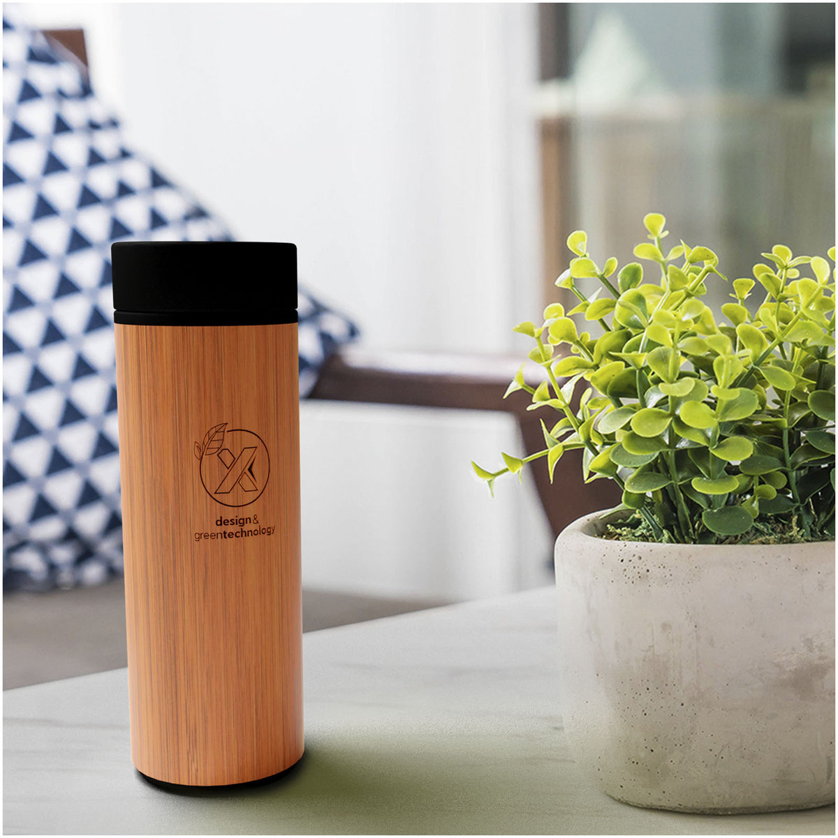 SCX.design D11 500 ml smart flaska i bambu
