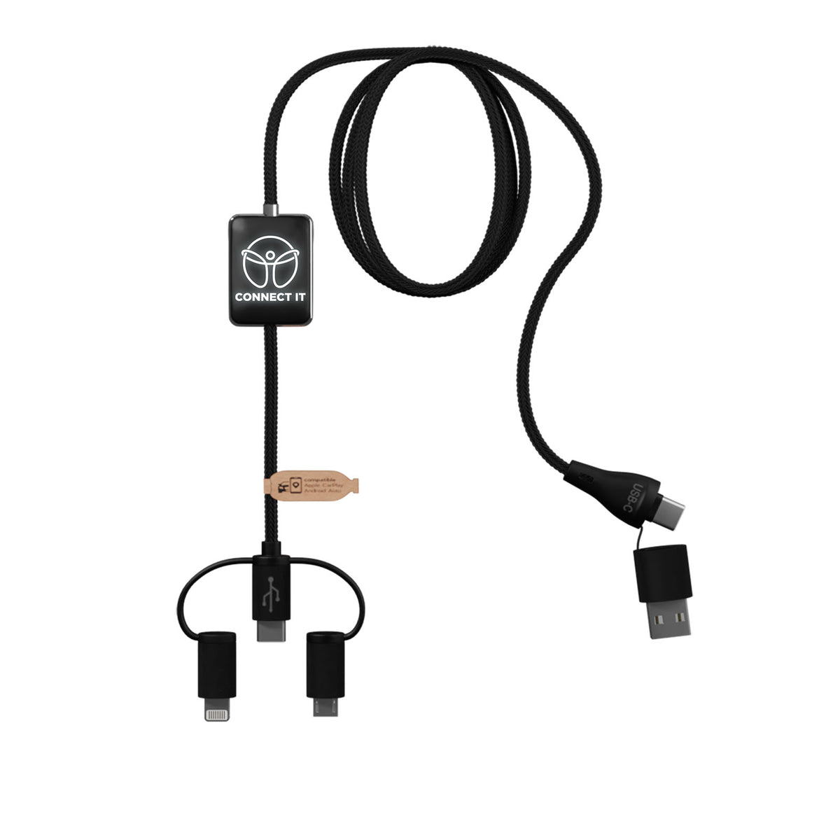 SCX.design C48 CarPlay 5-i-1-laddningssladd