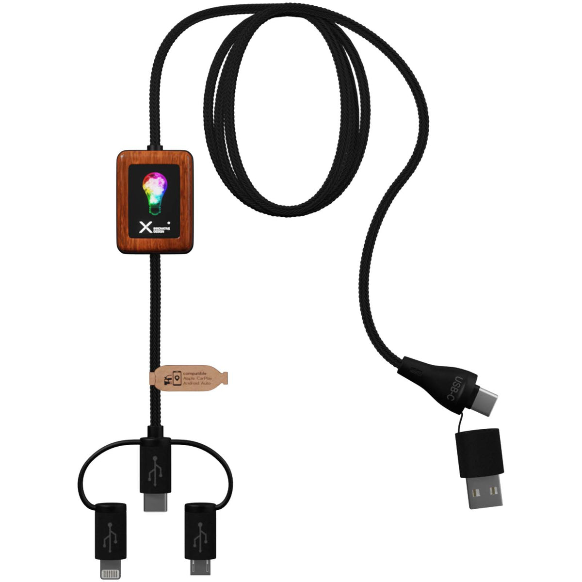 SCX.design C46 5-i-1 CarPlay-kabel