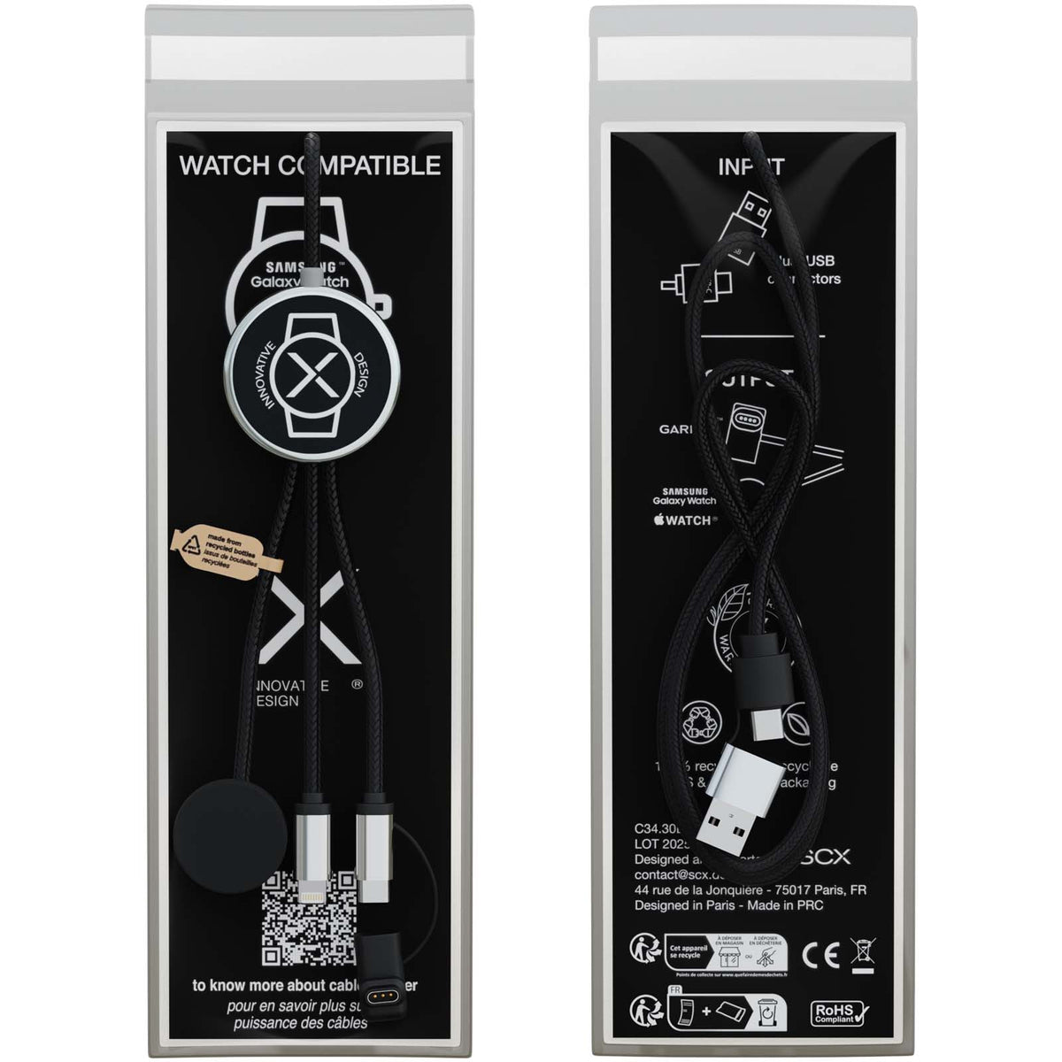 SCX.design C34 7-i-1-laddningssladd till smartklocka