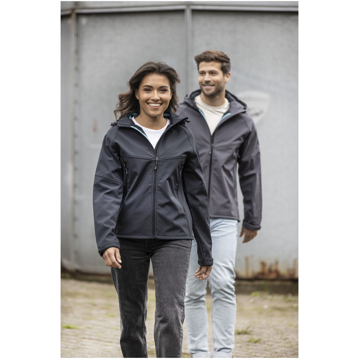 Coltan GRS återvunnen softshelljacka dam