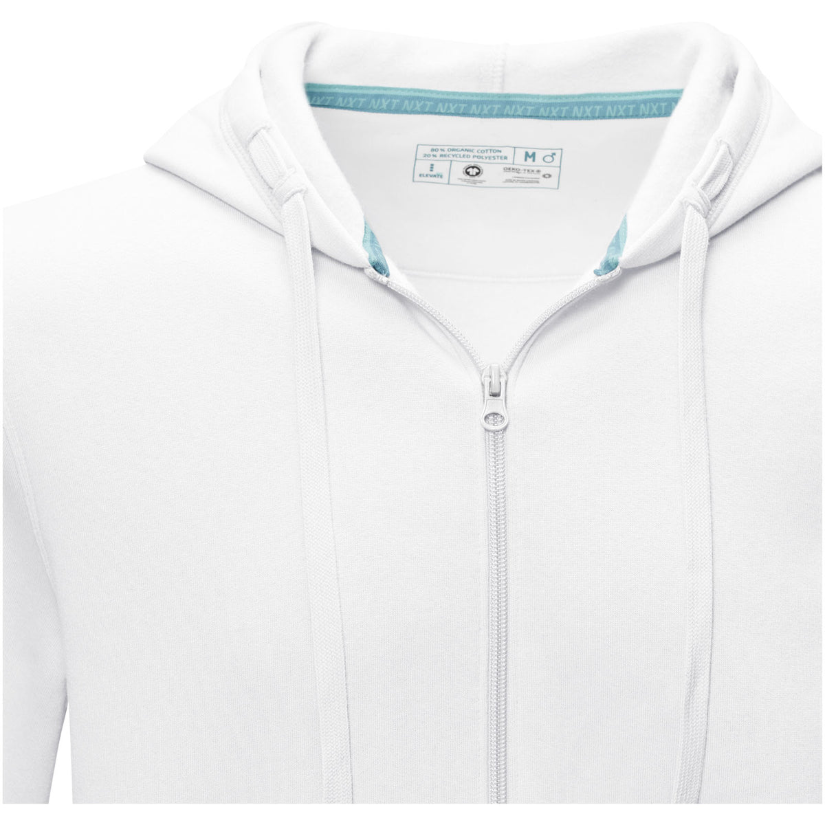 Ruby herrhoodie med hel dragkedja ekologisk
