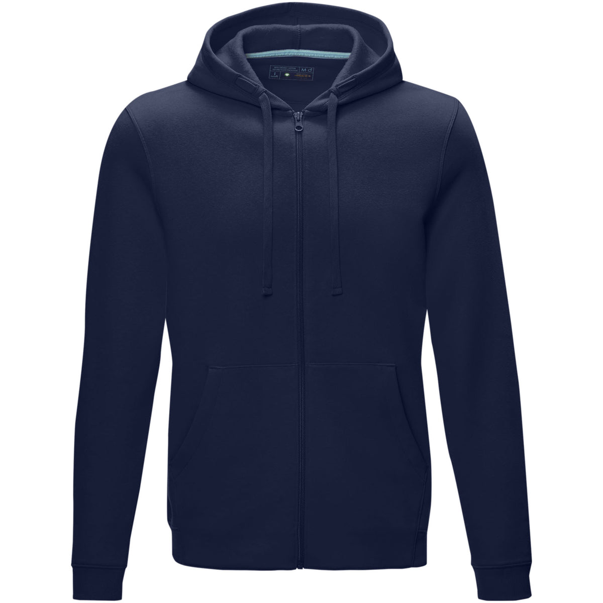 Ruby herrhoodie med hel dragkedja ekologisk